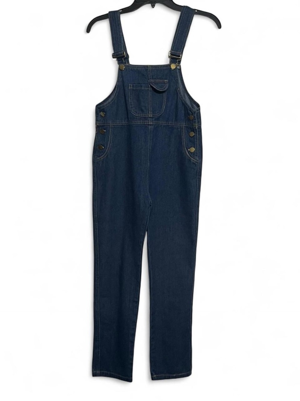 Kids Dark Blue Denim Overalls - Unbranded